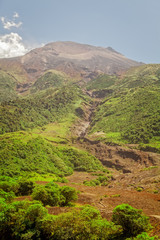 Obraz premium Tungurahua Volcano One Of The Most Active Volcanoes
