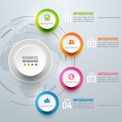 Fototapeta premium Colorful business infographics and diagram, light and technology