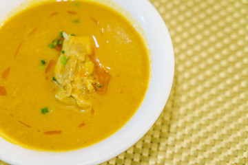 Japanese food style curry with rice