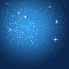 Fototapeta na wymiar Blue background with stars