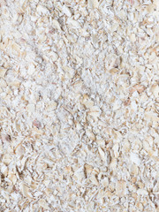Top view of oatmeal flakes