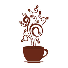 coffee cup drink isolated icon vector illustration design