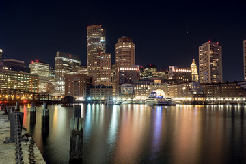 Obraz na płótnie Canvas Boston at Night 2016