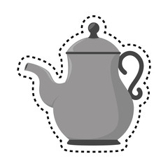 delicious coffee teapot icon vector illustration design