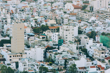 Nha Trang in cloudy weather, the view from the top