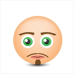 Smile man. Vector illustration.