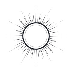 burst style frame icon vector illustration design
