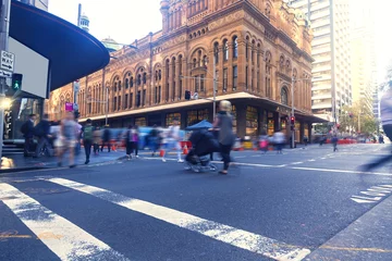 Foto op Canvas Australië Sydney City Street View © 孤飞的鹤