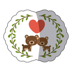 Bear cartoon icon. Animal cute life and nature theme. Isolated design. Vector illustration