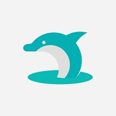 Dolphin logo vector