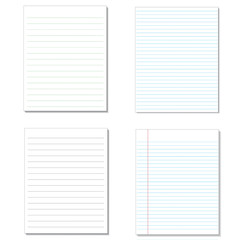 Set sheet of Lined Paper.