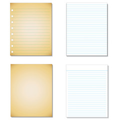 Set Notebook paper background