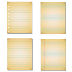 Set Notebook paper background