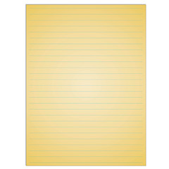 Naklejka premium School notebook paper sheet. Exercise book page background. Line