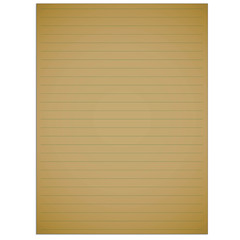 Obraz premium A simple vector yellow note pad page.