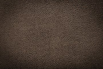 Deep brown leather texture background for design with copy space for text or image.