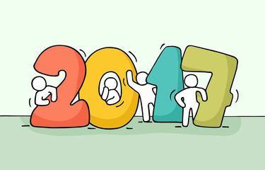 2017 Happy New Year background.