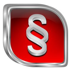 Law paragraph button - 3D illustration