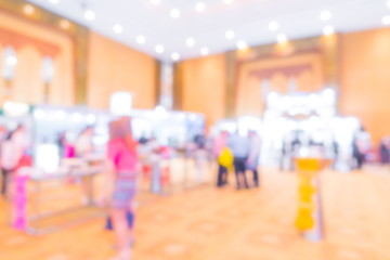 Abstract blur people in shopping center .