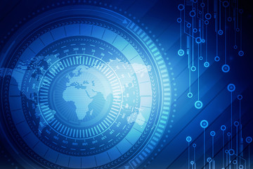 Obraz premium Digital Abstract business background,2d illustration