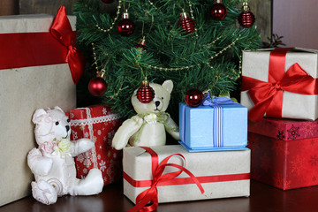 presents under the tree Christmas