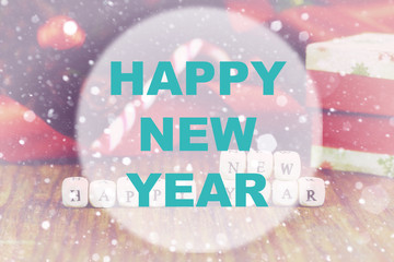 Happy new year background circle