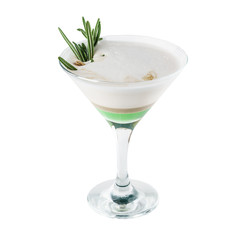 cocktail on the white background