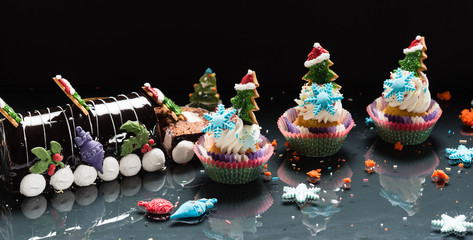 Christmas cupcakes