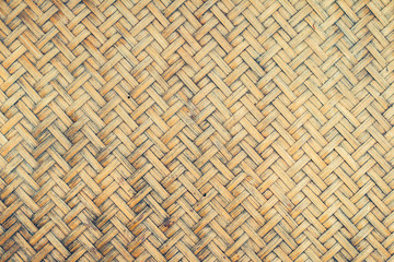 old bamboo weaved texture