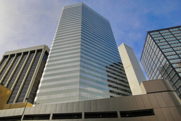 Fototapeta na wymiar Commercial buildings in downtown of Denver, Colorado
