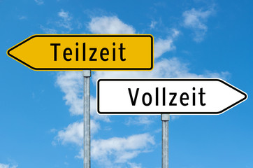 Wegweiser Teilzeit und Vollzeit