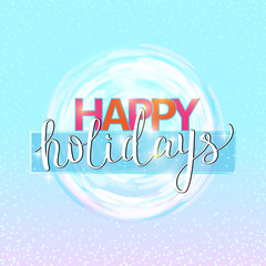 Happy holidays. New Year Card template
