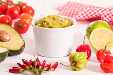 Guacamole dip.