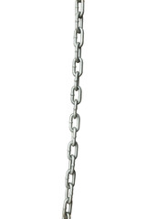steel chain on white background
