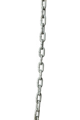 Obraz premium steel chain on white background