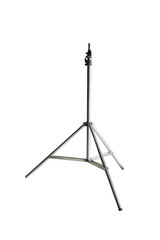 steel tripod on white background