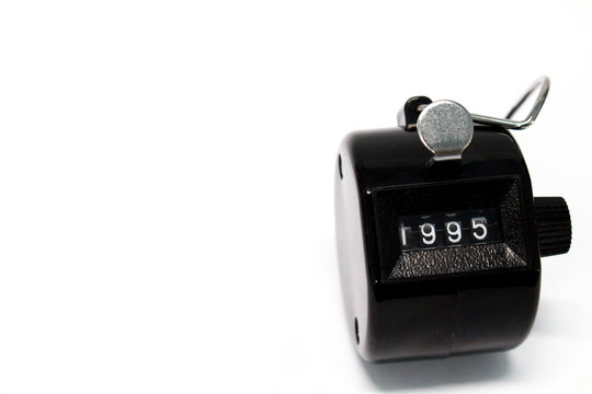 Counter on white background