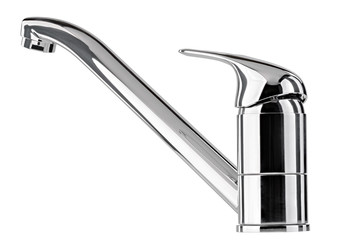 The water tap, faucet for the bathroom and kitchen mixer, isolat
