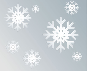 vector background with snowflakes