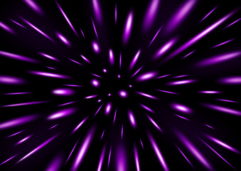 Violet glitter particle raining vector illustration
