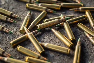 Tuinposter assault rifle bullet © singha103