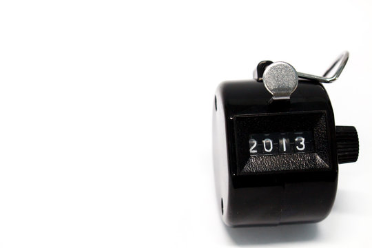 Counter on white background