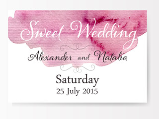 Wedding invitation.