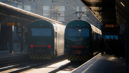 Fototapeta premium Train station in Milan - Italy