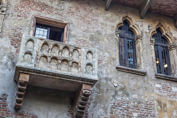 Romeo and Juliet balcony in Verona, Italy