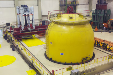 The nuclear reactor at the nuclear power plant
