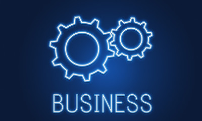 Business Achievement Progress Develpoment Cogwheel Concept