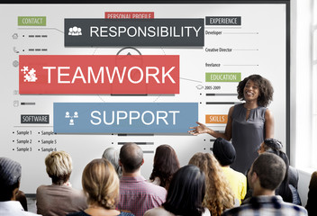 Teamwork Togetherness Unity Support Responsibility Concept