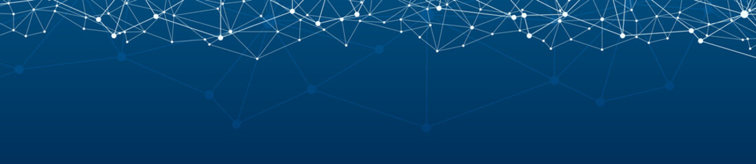 Blue Social Network Background