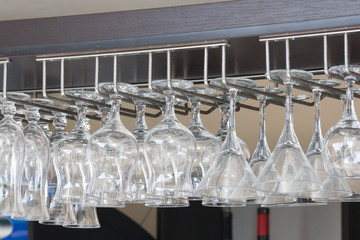 suspension for pure glasses in cafe